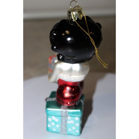 Kurt S Adler Ornament - Betty Boop in Red Dress Holding a Present - Picture 5 of 6
